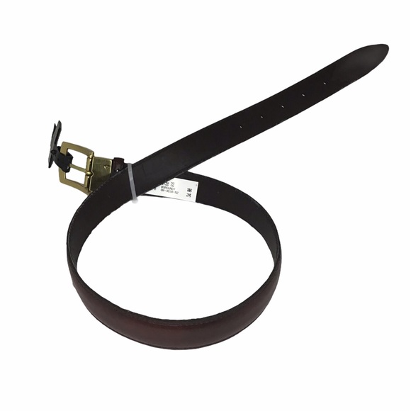 BURGUNDY genuine leather belt - Picture 7 of 7